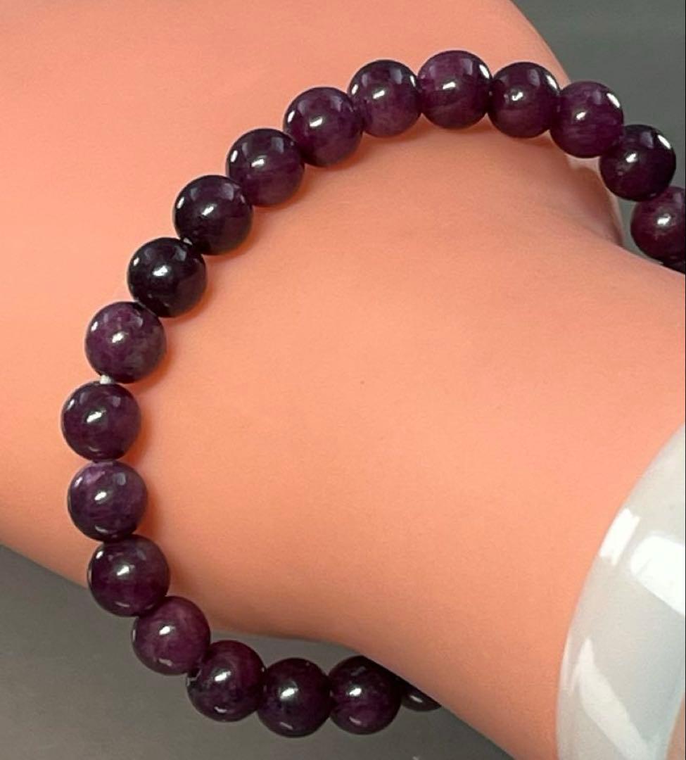 BRY0999⭐️ルビーブレスレット⭐️高品質　天然石　パワーストーン　美品