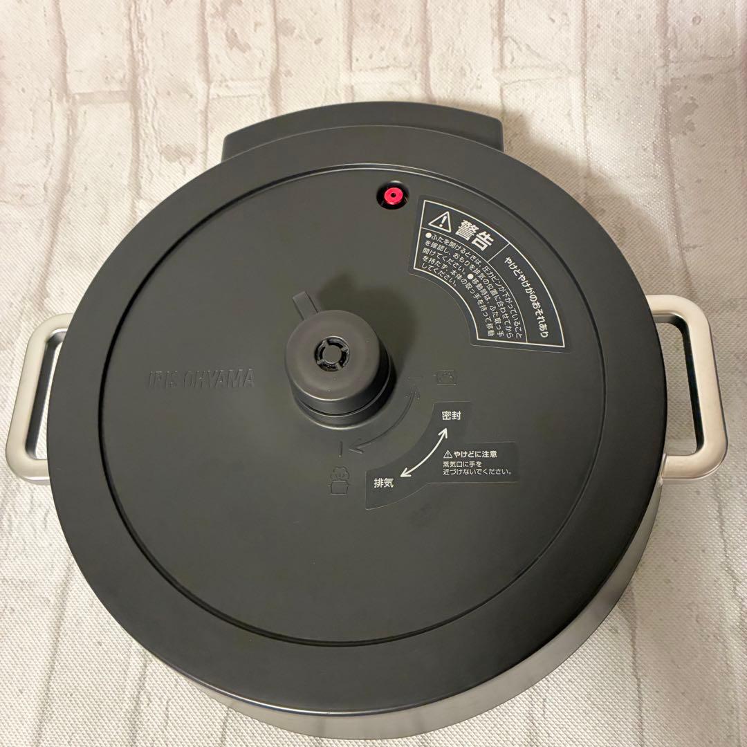 電気圧力鍋 アイリスオーヤマ 4L ブラック