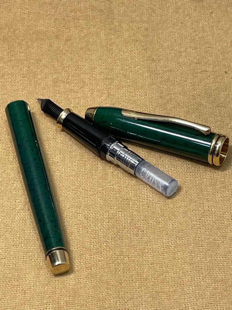 美品クロス　K14金　万年筆 タウンゼント マーブルF14K-585CROSS