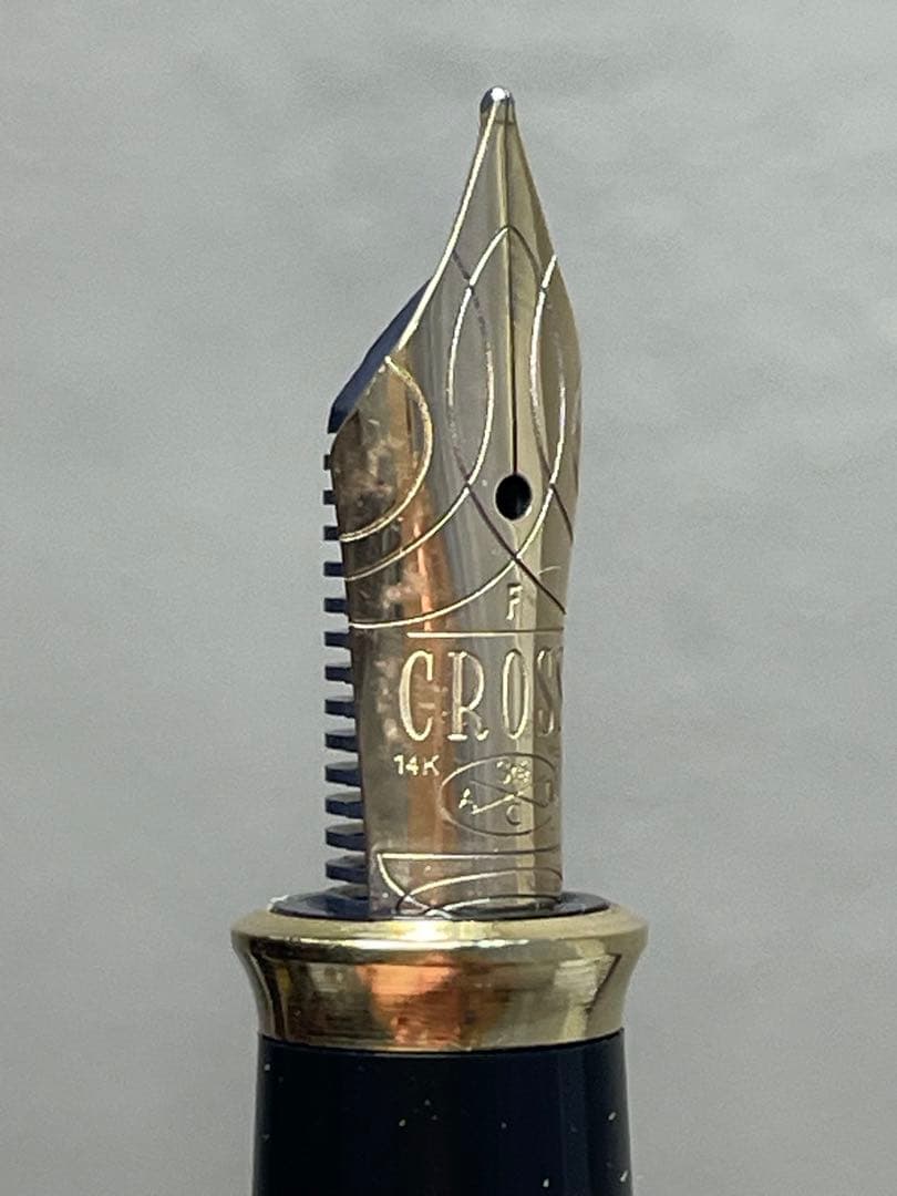 美品クロス　K14金　万年筆 タウンゼント マーブルF14K-585CROSS
