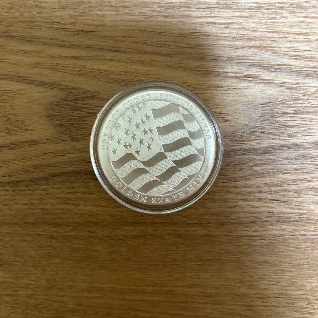 純銀メダル　アメリカ　ハクトウワシ