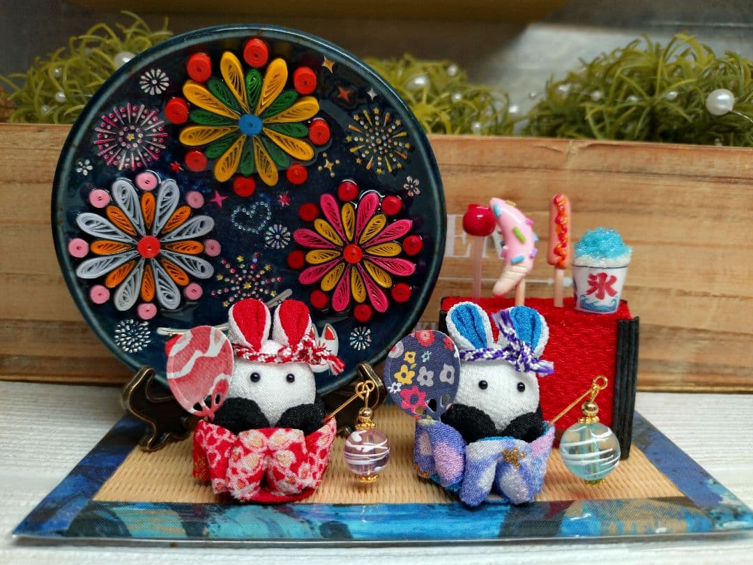 ♥C♡屋台付き夏飾り*お祭り*花火セット**☆♡夏飾り*他、色々夏*秋飾り*♡♥