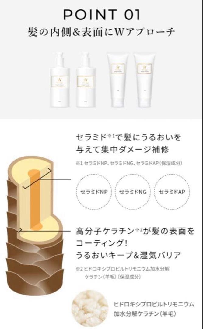 限定価格　ウォンジョンヨ　ストレートシャンプー＆トリートメント4点セット