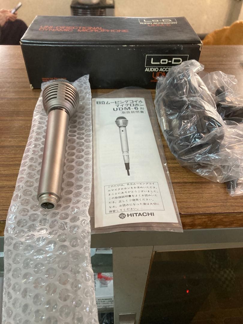HITACHI UDM-6 ★ダイナミックマイクロフォン★未使用品