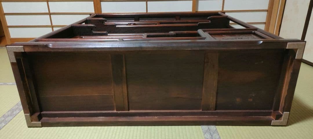 （たこやき）【隠し棚あり】茶箪笥 飾り棚 唐木家具