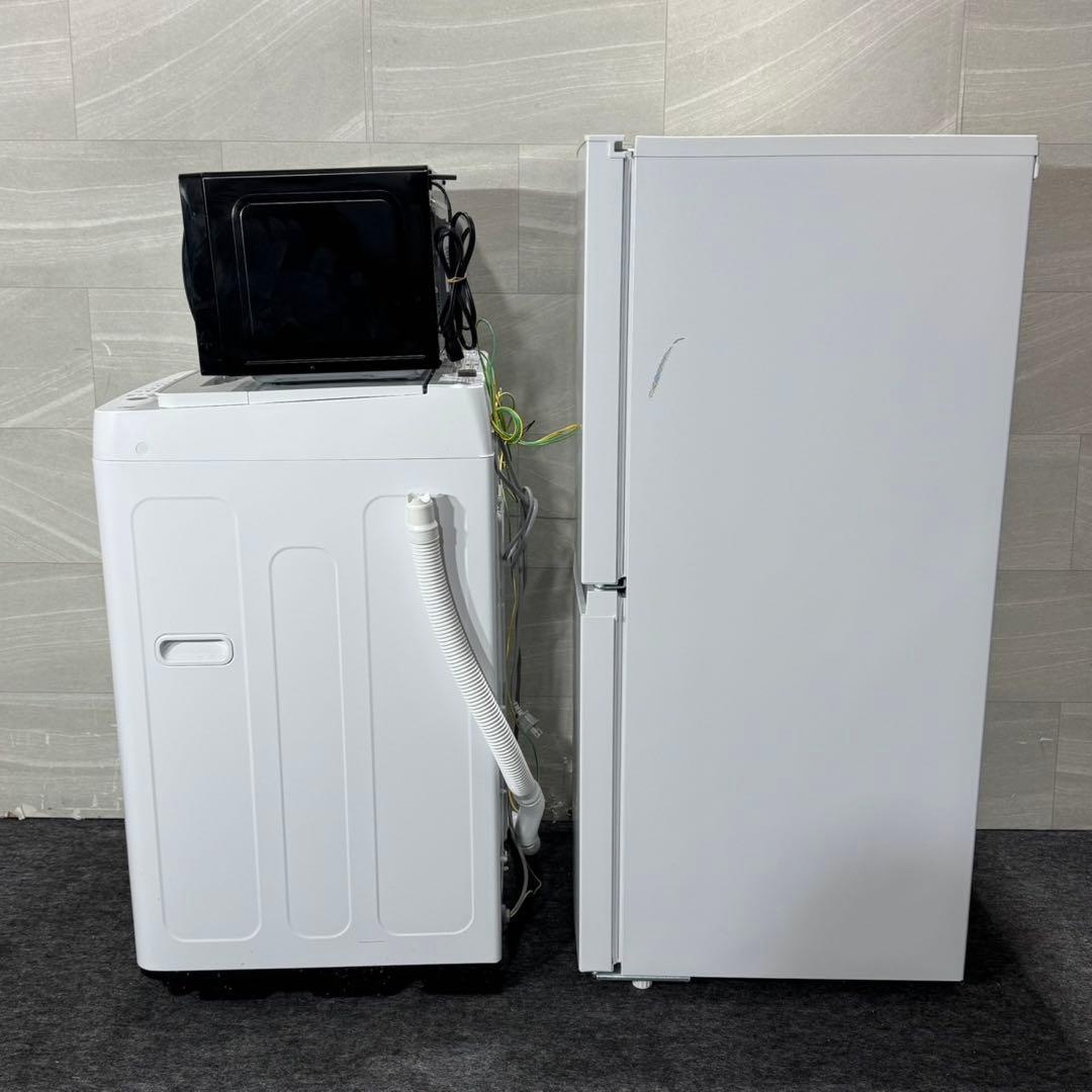 生活家電3点セット 冷蔵庫 洗濯機 電子レンジ 清掃済 高年式 格安 d5647