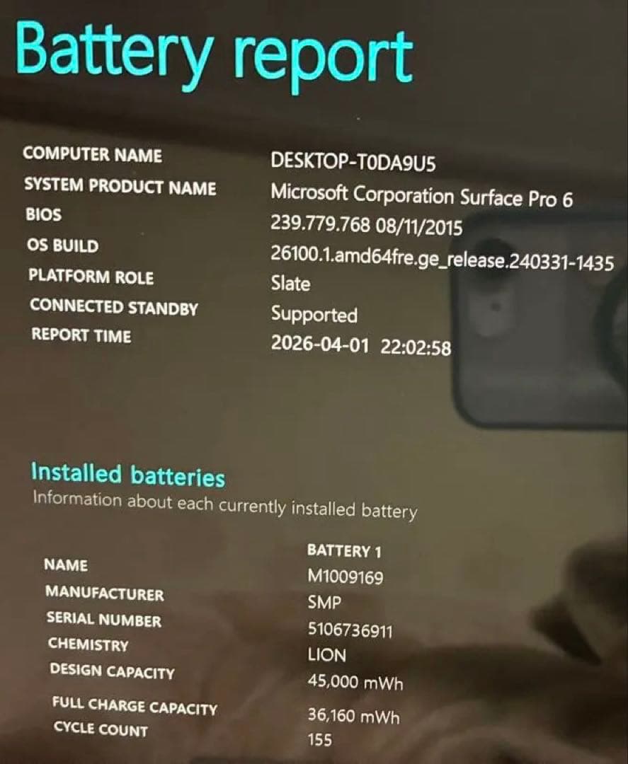 Microsoft Surface Pro6 + キーボード + ペン