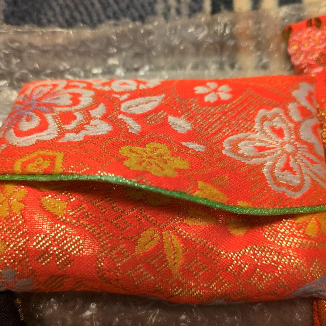 ティッシュケース 箔刺繍入り 着物素材 オーダーメイド セット バラ売り可