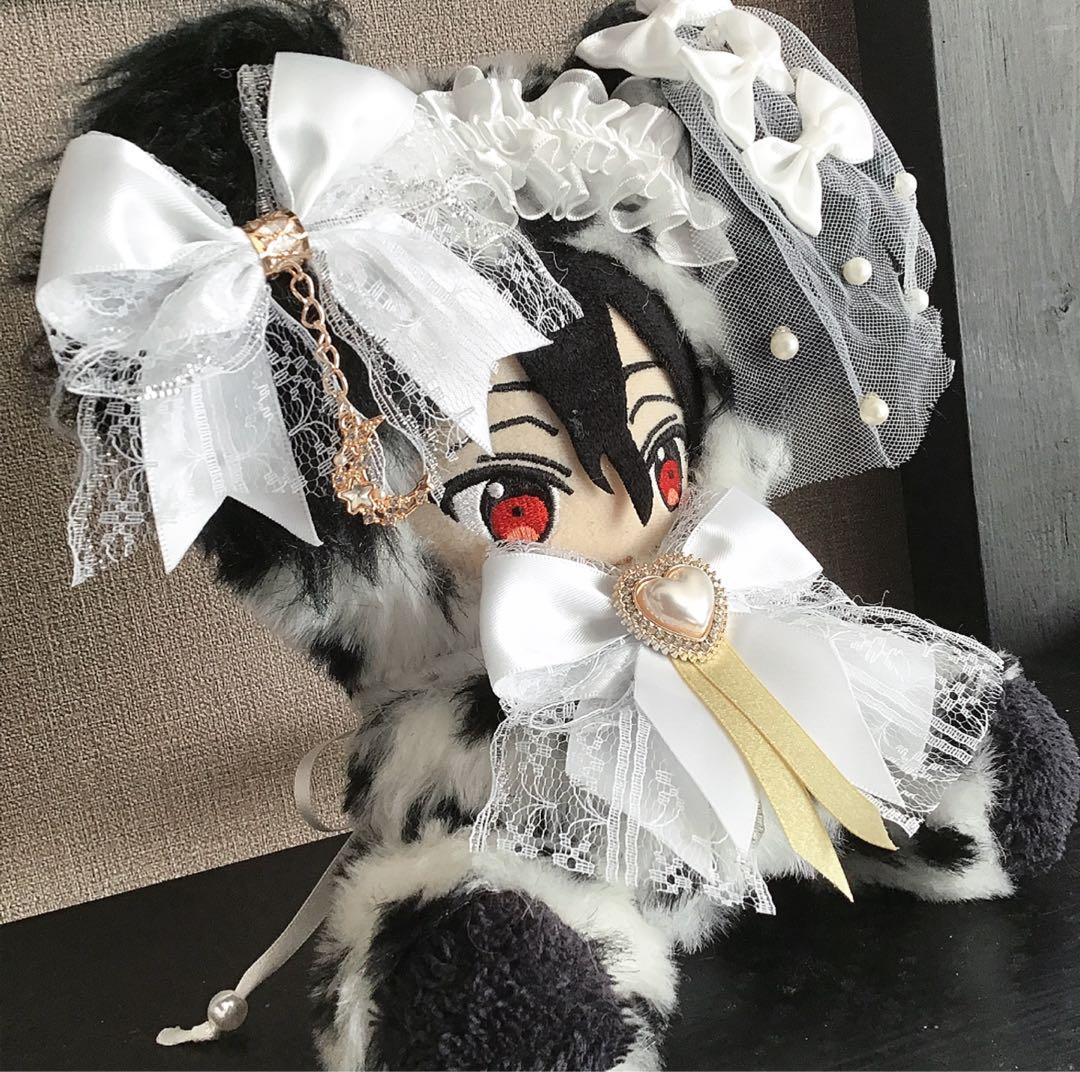 【125】ダルメシアン　犬　おすわり　ぬい服　16cm 着ぐるみ　ベール