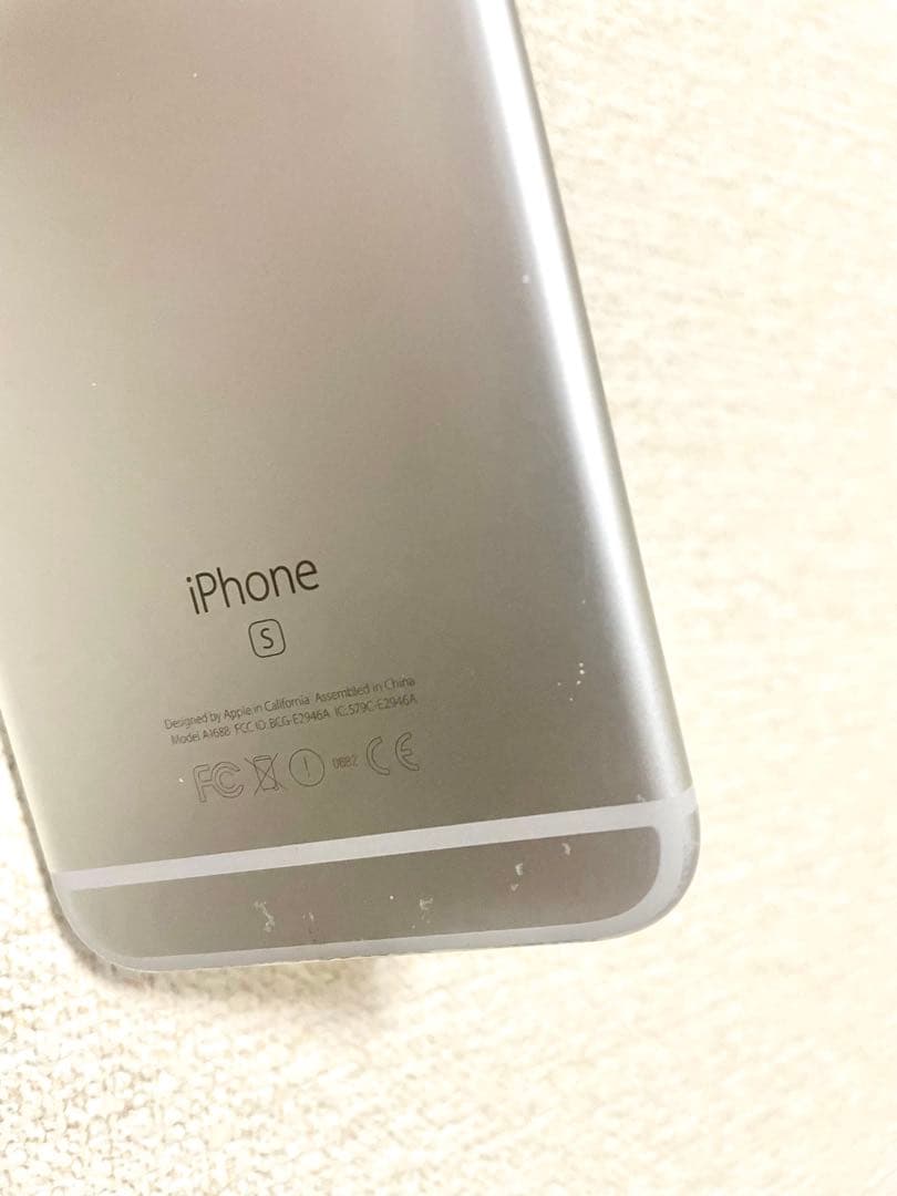 【バッテリー100%】iPhone 6s 64G シルバー SIMフリー 【○】