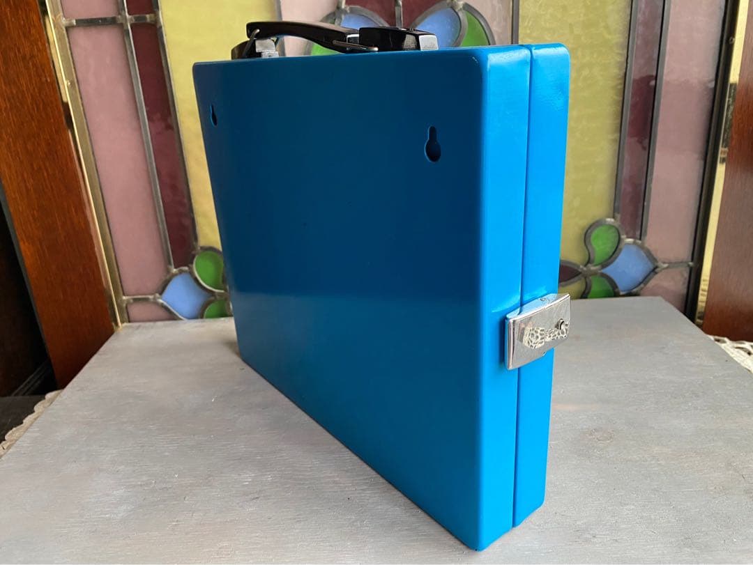 キーフック ケース 昭和レトロ 当時物 インテリア アンティーク ビンテージ 青