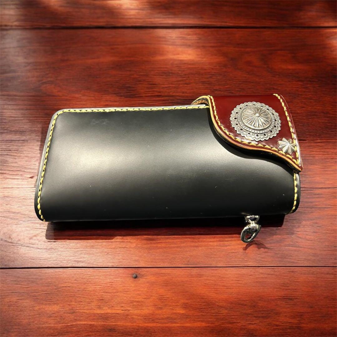 Gravy Leather バイカー 長財布 姫路 コードバン シルバー925