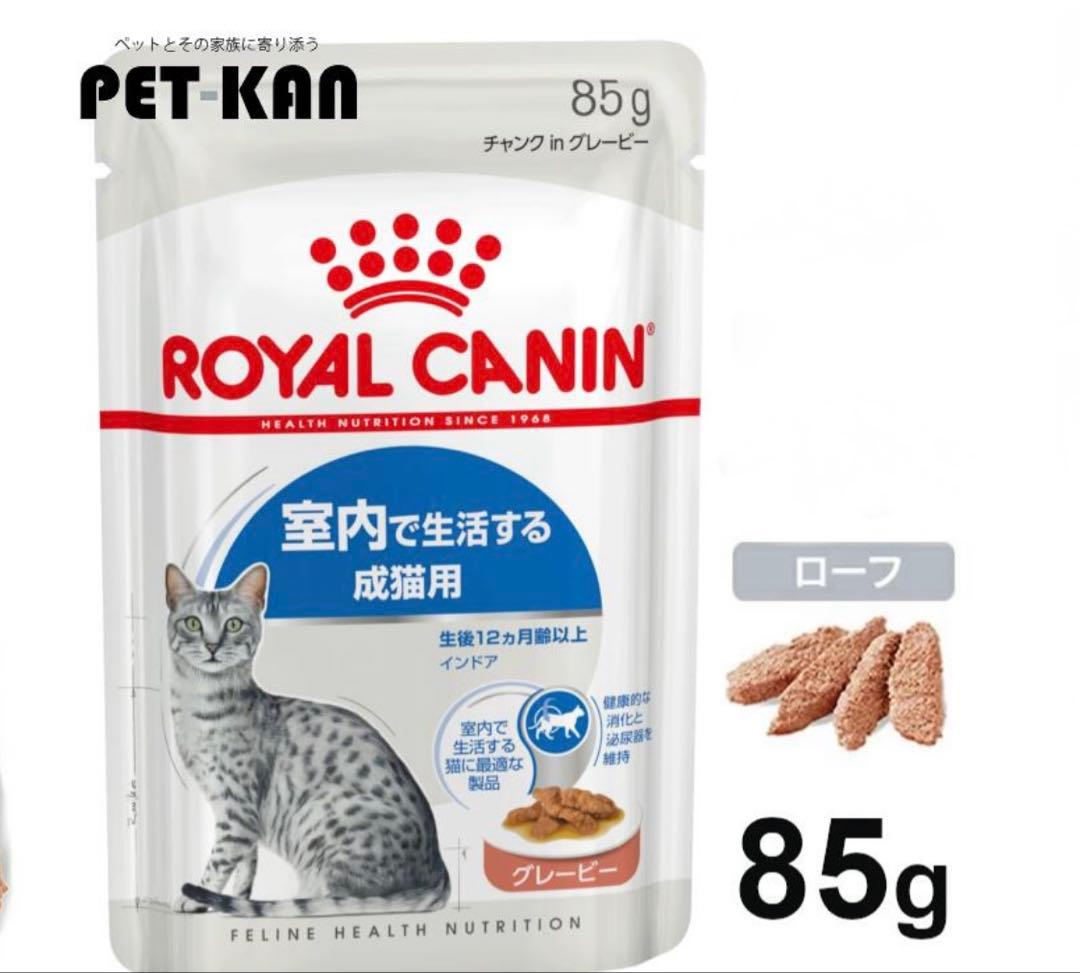  CANIN 室内猫用キャットフード 85g インドア　ローフ　48袋