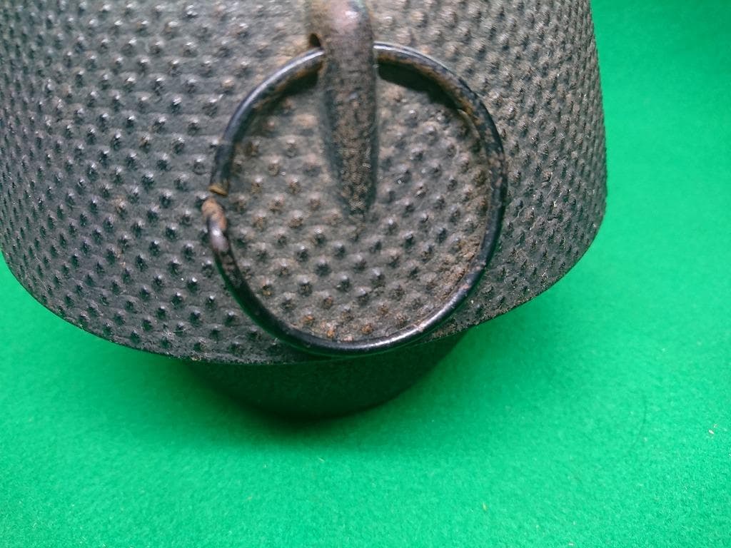 南部鉄瓶 昭和レトロ 口径約8cm 胴径約15cm 高さ約15cm 内部きれい