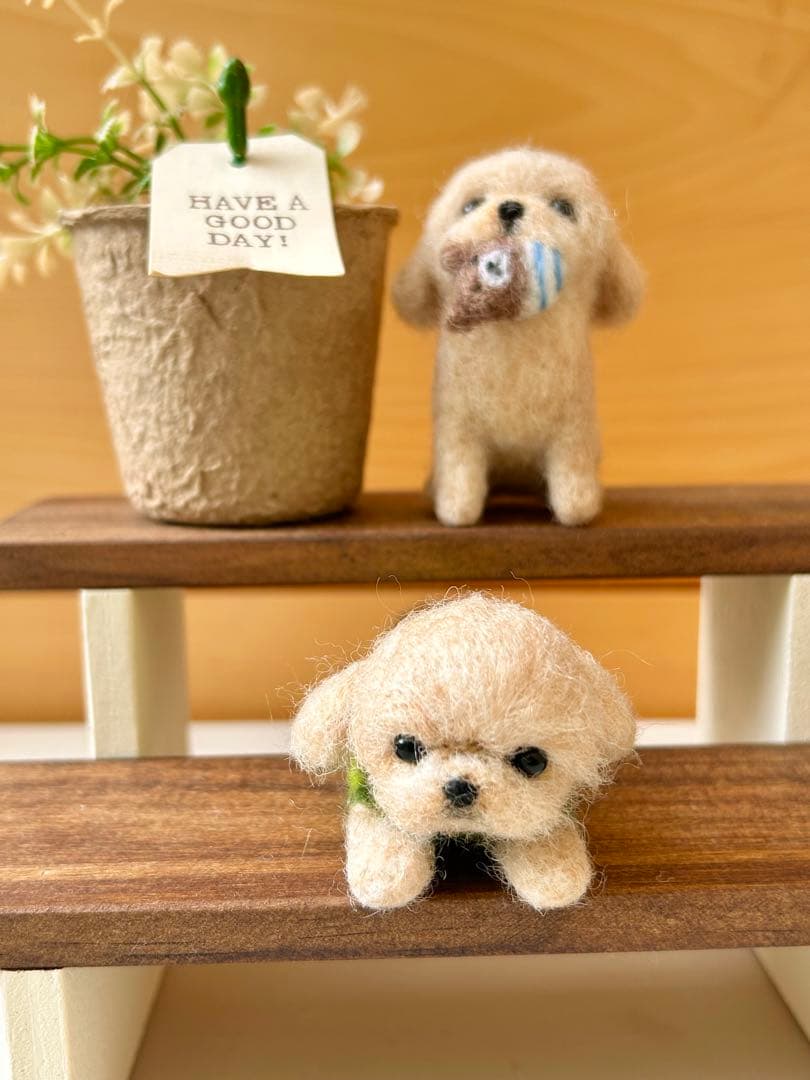 花凜♪犬 MIXちゃん 羊毛フェルト ハンドメイド