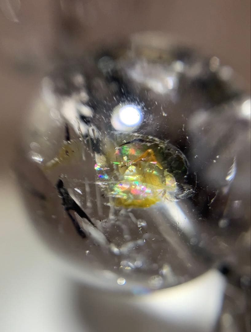 ヒマラヤ産エレスチャル水晶　ブレスレット　大珠