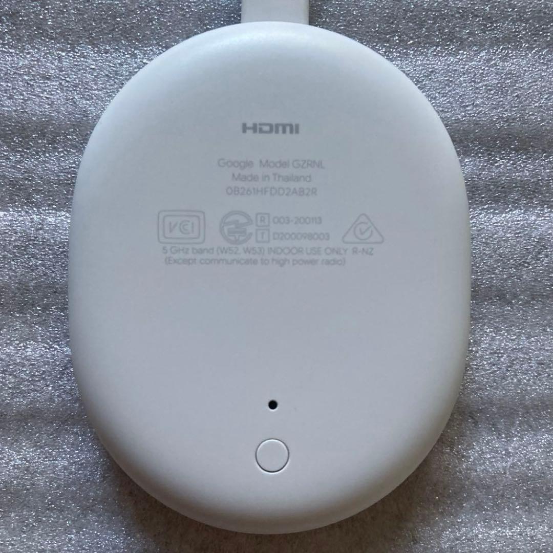 中古 本体のみ Chromecast with Google TV 4K スノー