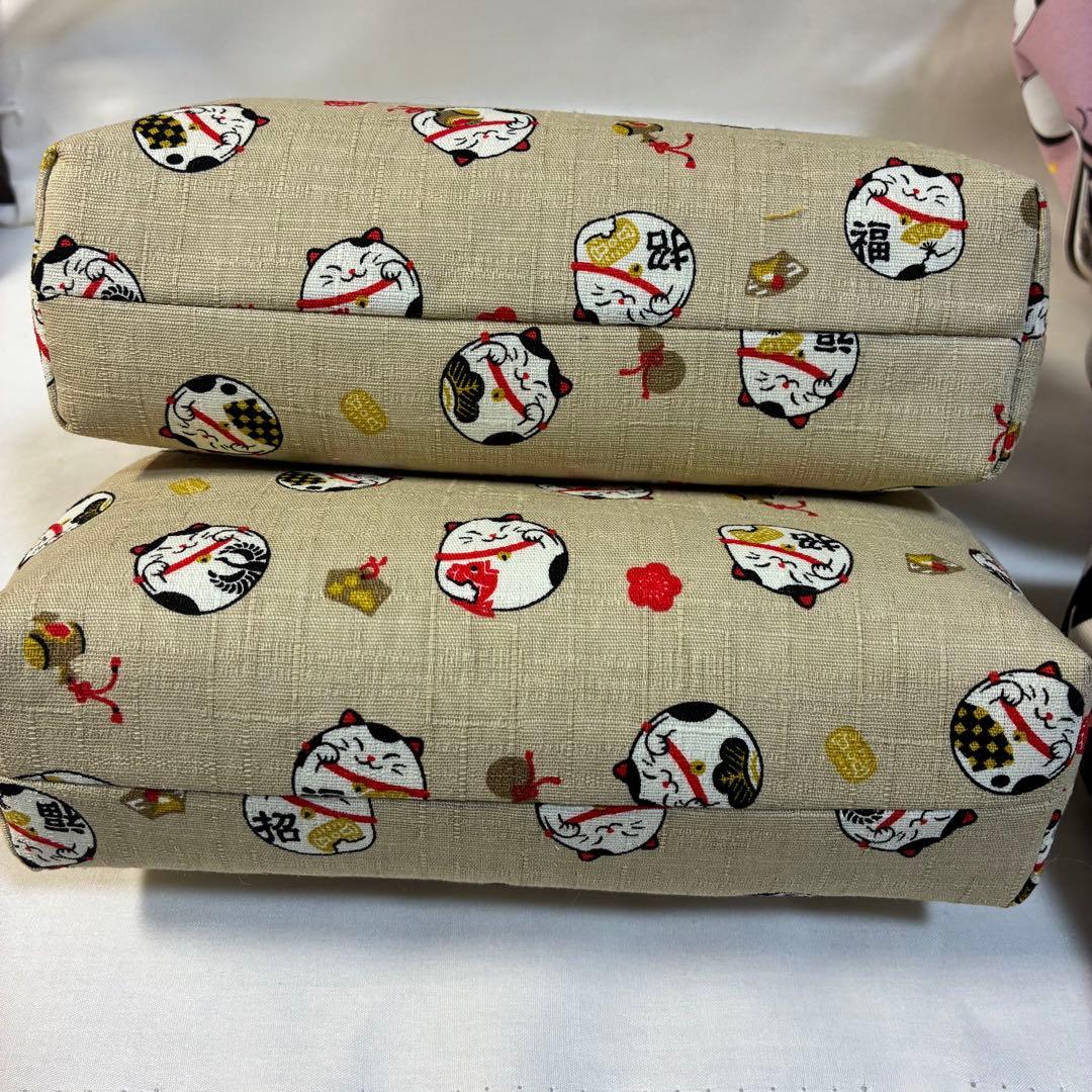 たかまさがま口財布　がま口ポーチ　メイクポーチ　ハンドメイド　花札調