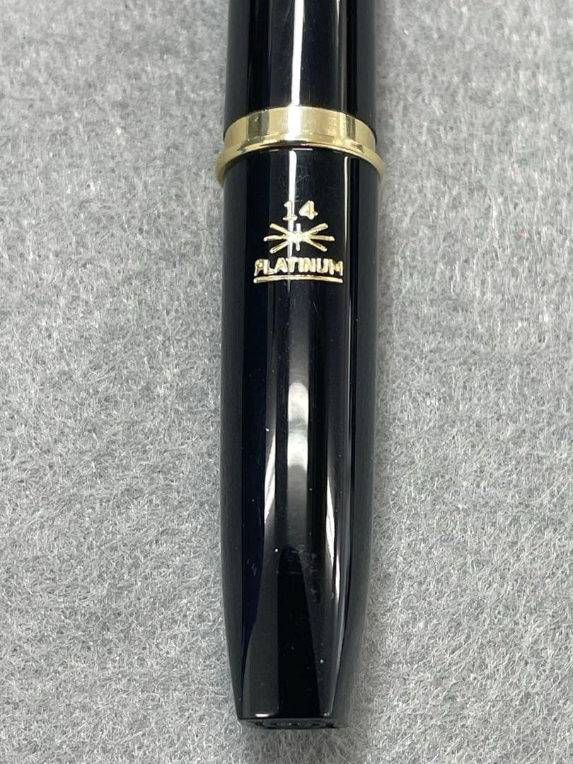【未使用】プラチナ万年筆 14K ポケット万年筆　細字 Pロゴ 昭和レトロ