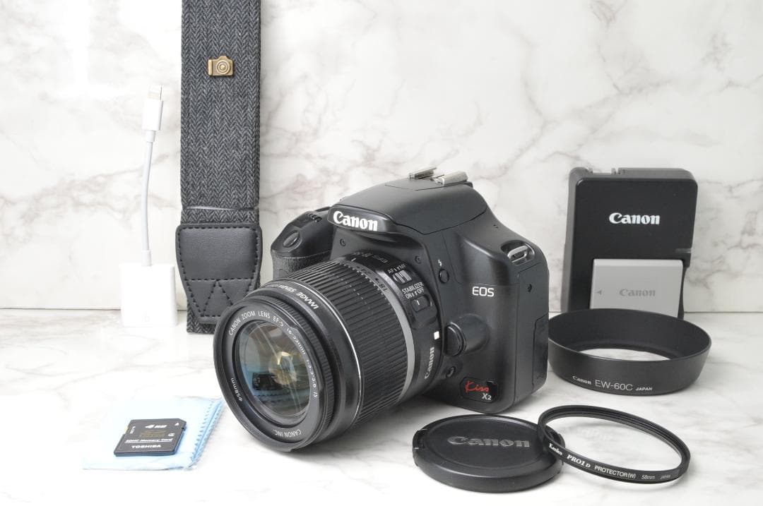 動作確認済み Canon EOS Kiss X2⭐️スマホ転送 一眼レフカメラ