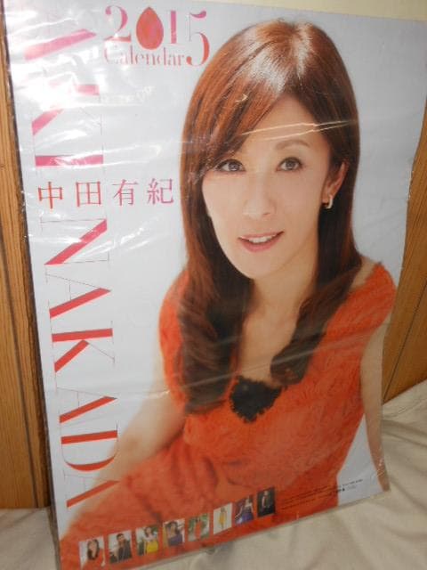 ◆美女　フリーアナウンサー　中田有紀　カレンダーポスターまとめて５点　４０ポーズ
