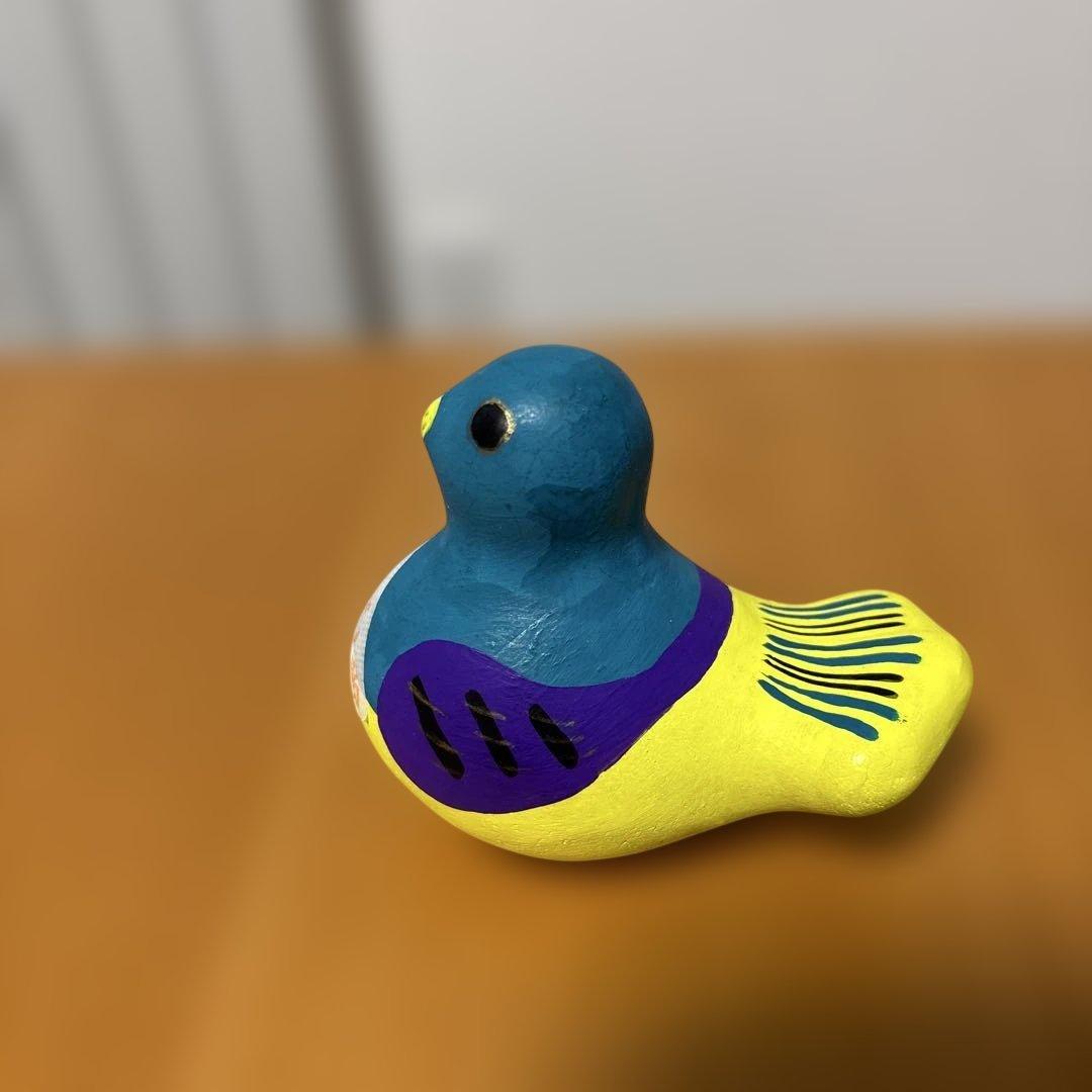 ヤチコダルマ　鳩笛　八咫烏はりこ　みくじ鳩　4点