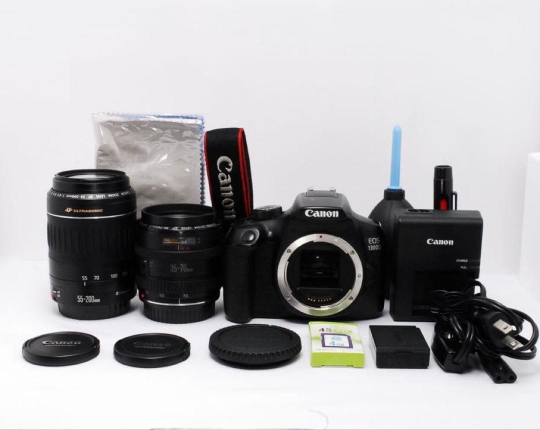 ダブルレンズセット❤️Canon EOS 1300D❤️海外モデル（ X80）✨