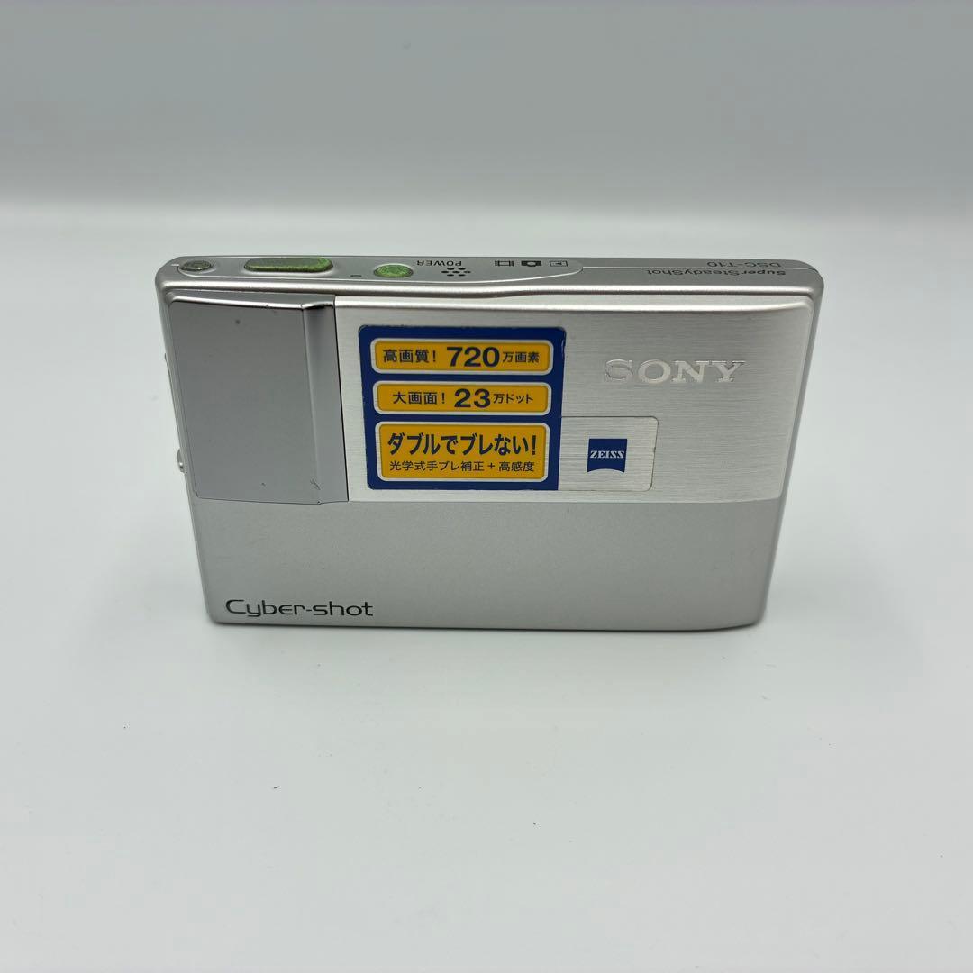 動作品★ Sony Cyber-shot DSC-T10 シルバー コンデジ