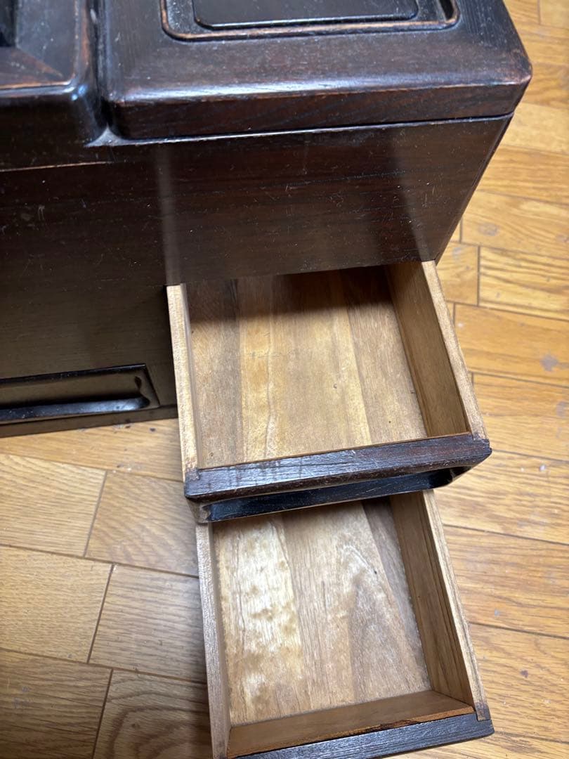 木製火鉢 引き出し付き