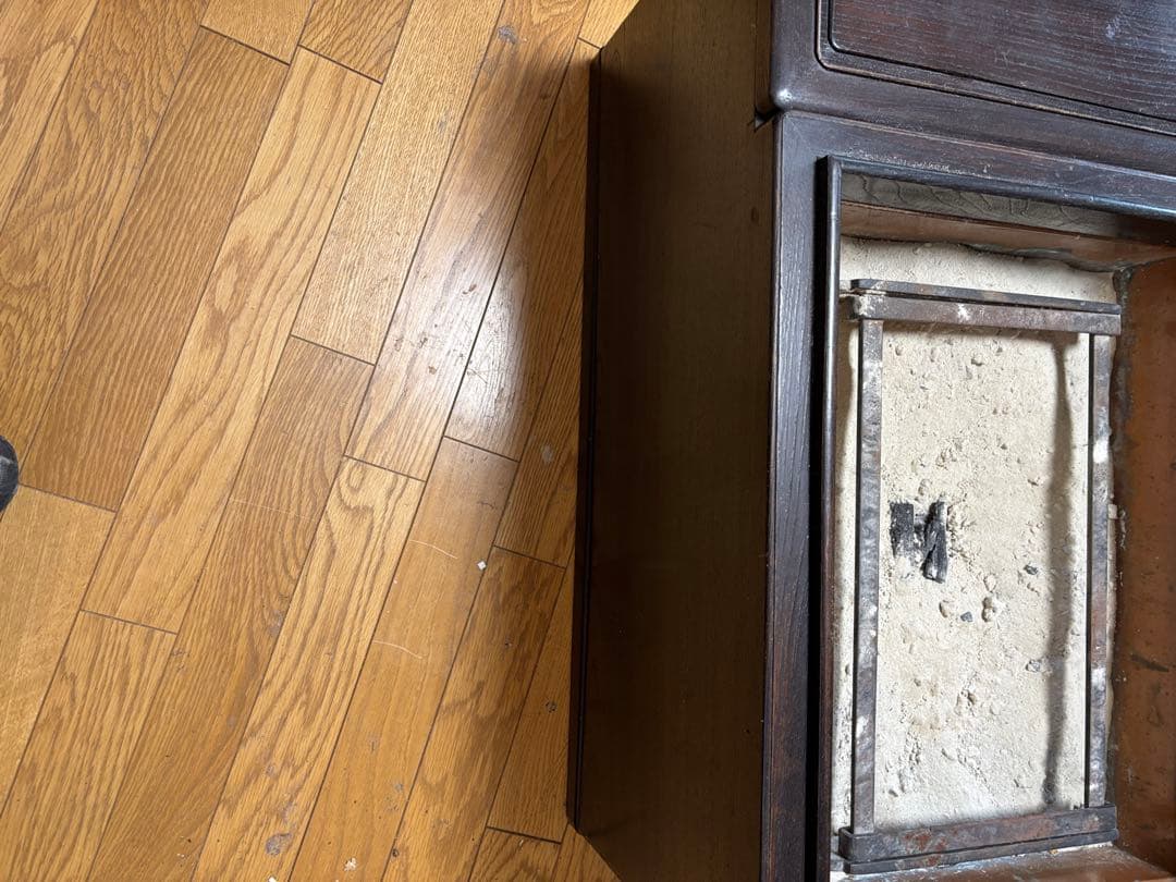 木製火鉢 引き出し付き