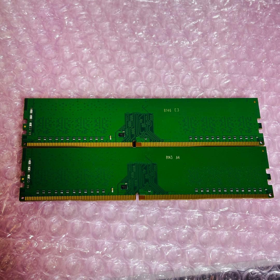 【中古】キングストン DDR4 2400 8GB×2枚 計16GB