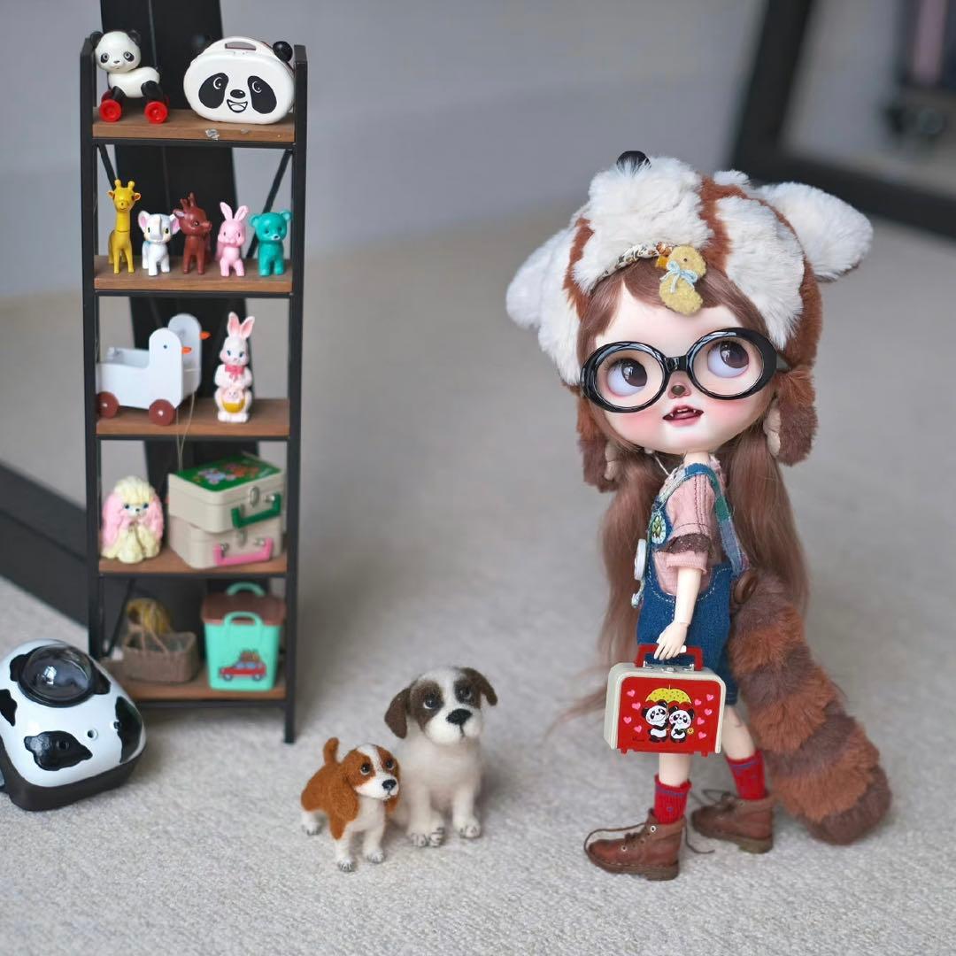 カスタムブライス 海外作家様 元気 悪戯っ子 猫顔 動物メイク レッサーパンダ