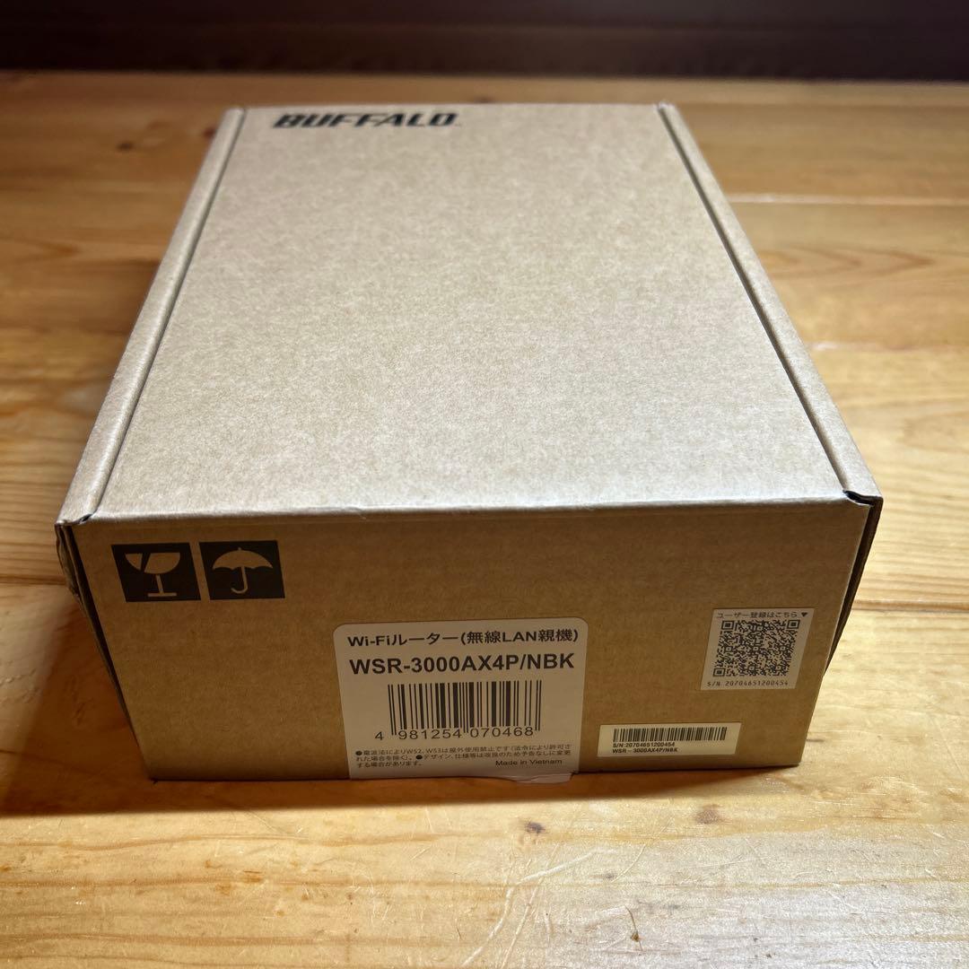 バッファロー wifi ルーター無線LAN親機WSR-3000AX4P/NBK