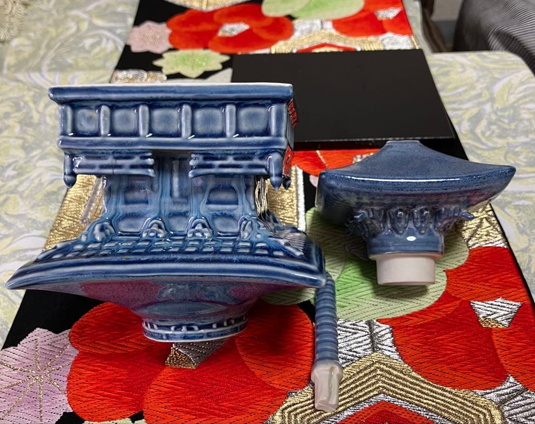 来之助作　清水焼香炉