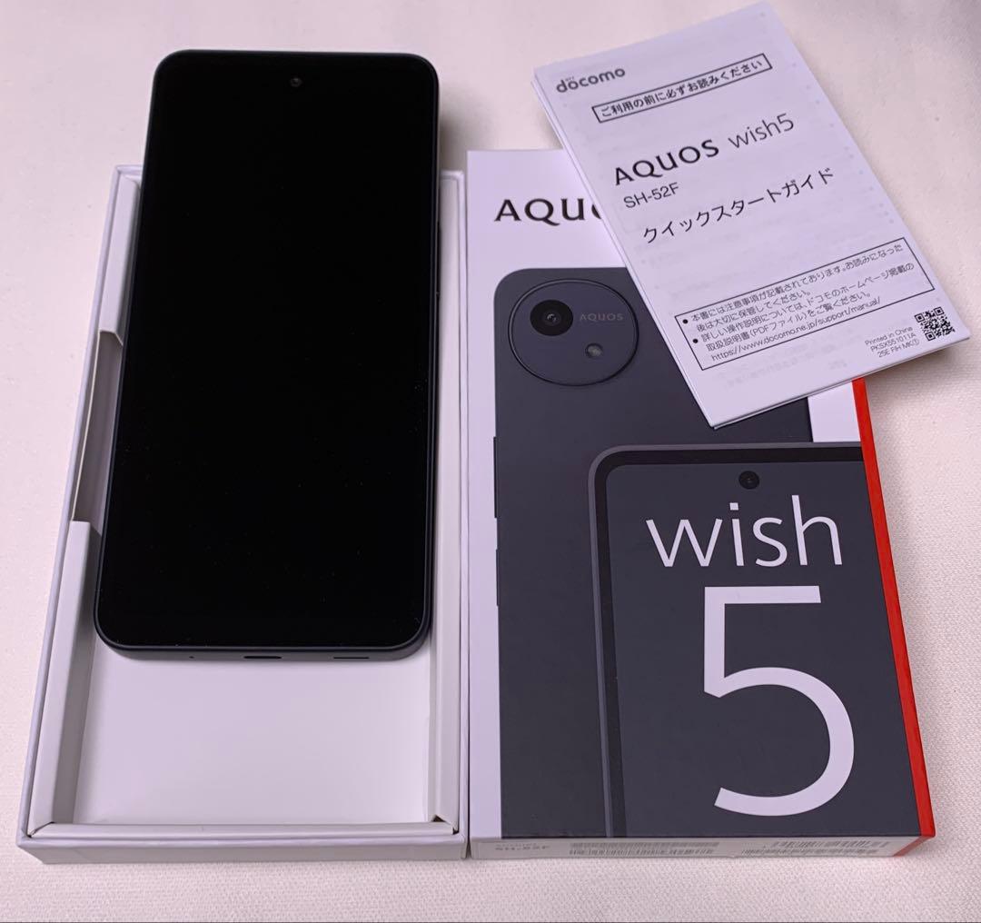 AQUOS wish5 SH-52Fブラック SUMI 本体 SIMフリー