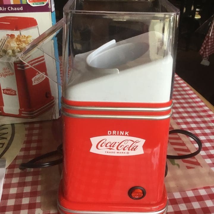 コカコーラ ポプコーン マシーン値下げ！新品未使用　インテリアにも。