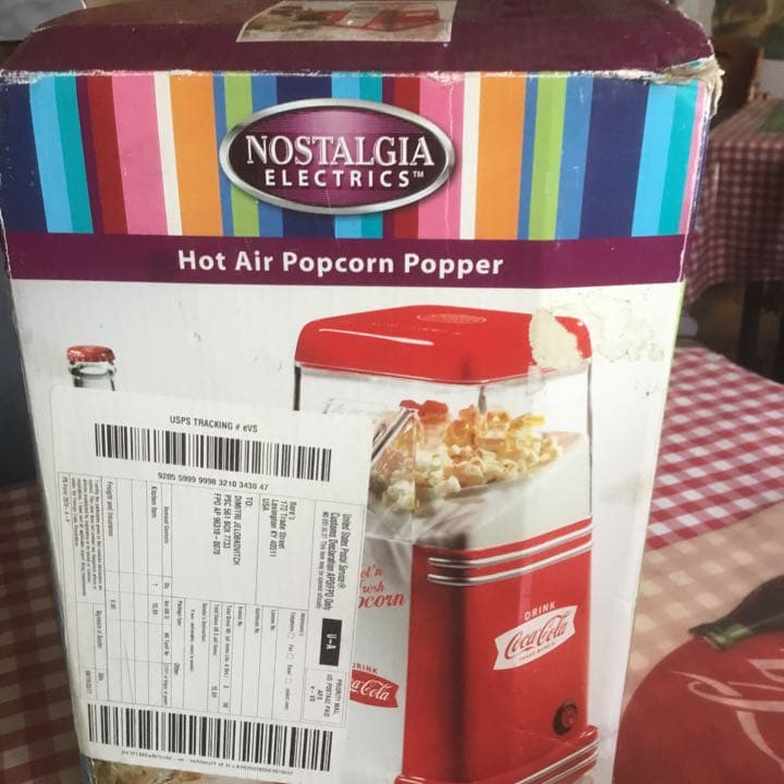 コカコーラ ポプコーン マシーン値下げ！新品未使用　インテリアにも。