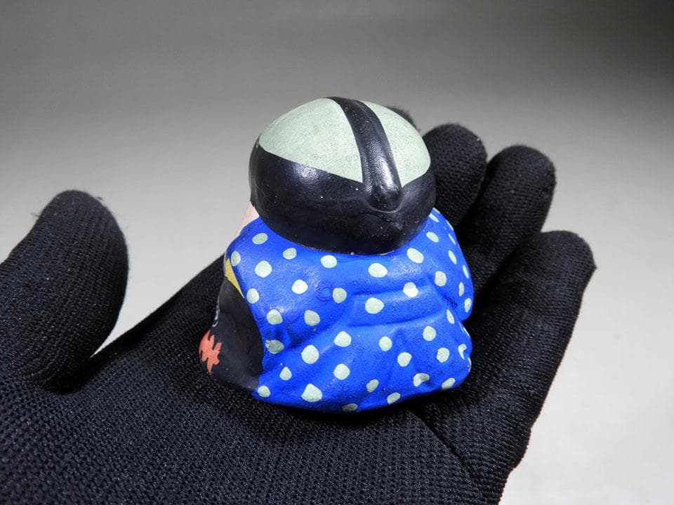 ●風情ある 郷土玩具 六点 福助 張り子虎 赤べこ 雪ん子 玉うさぎ 獅子頭