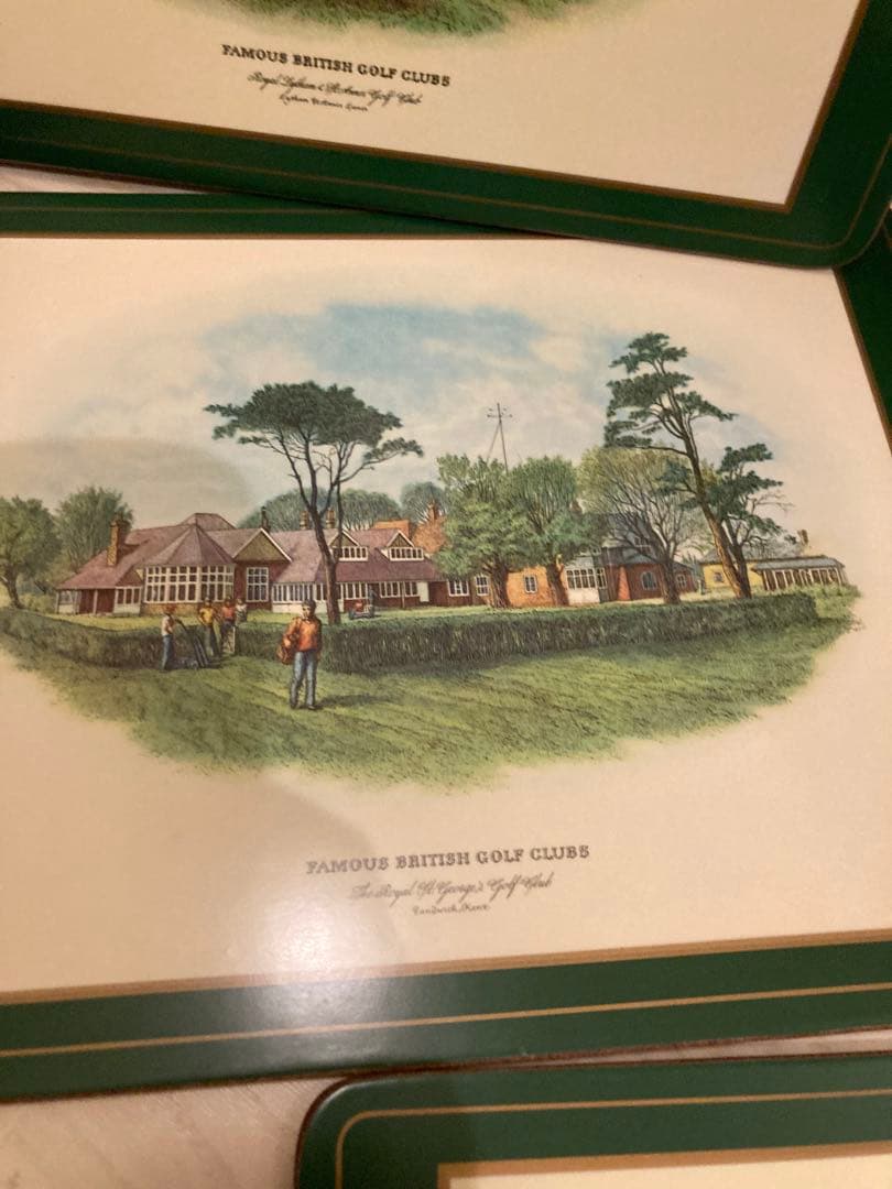 希少　Harrods ゴルフクラブ プレートセット 6枚
