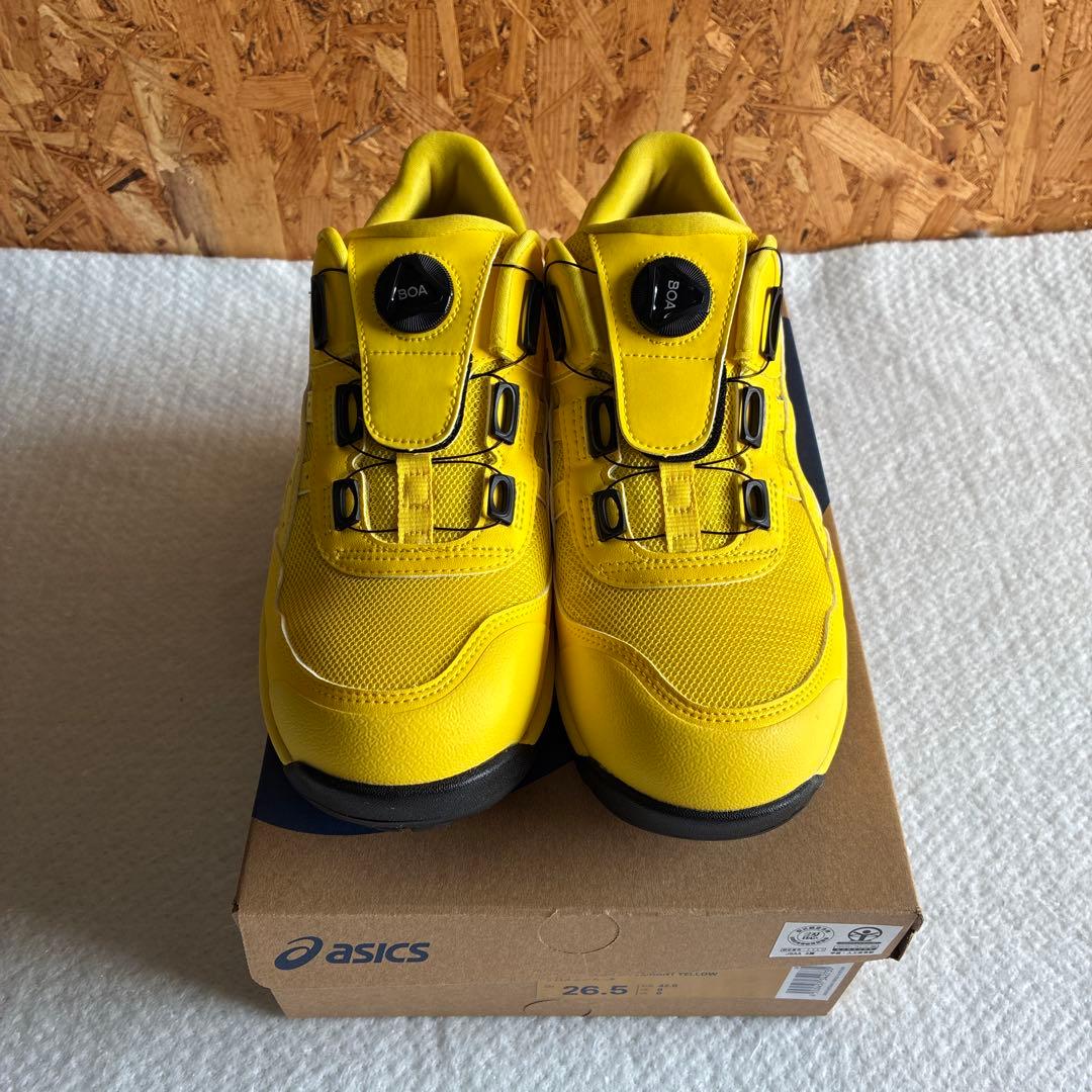 アシックス 限定イエロー 安全靴 WINJOB CP209 BOAシステム
