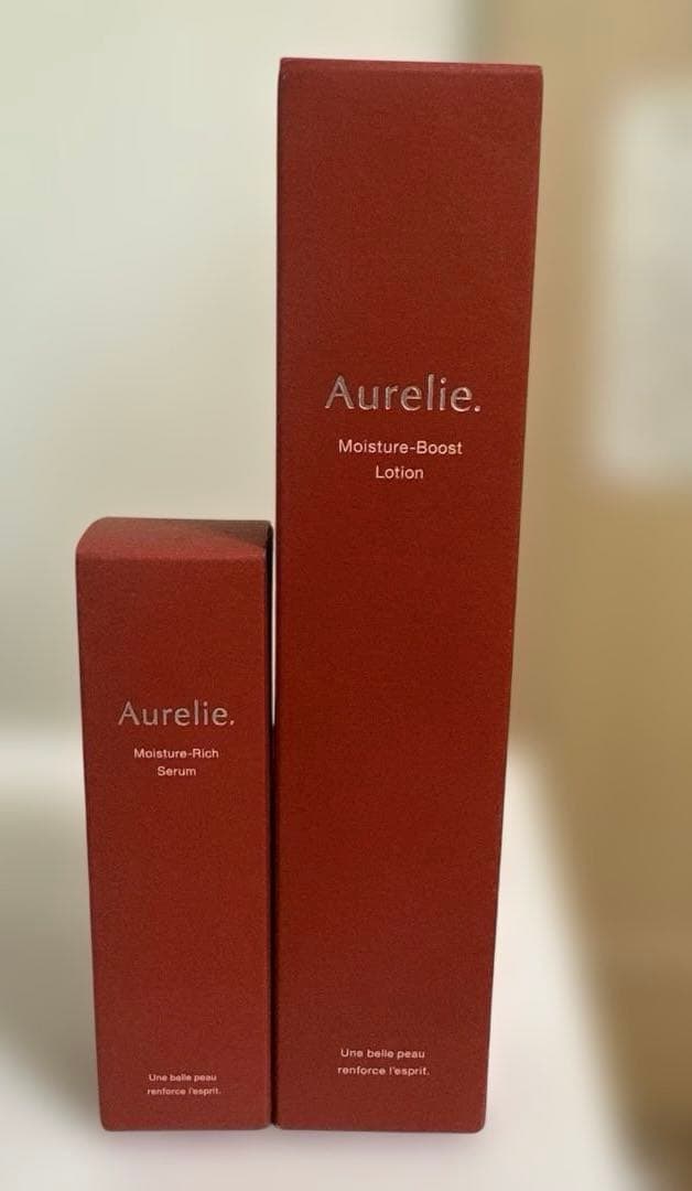 オレリーモイスチャーブーストローション100mlとリッチセラム30ml