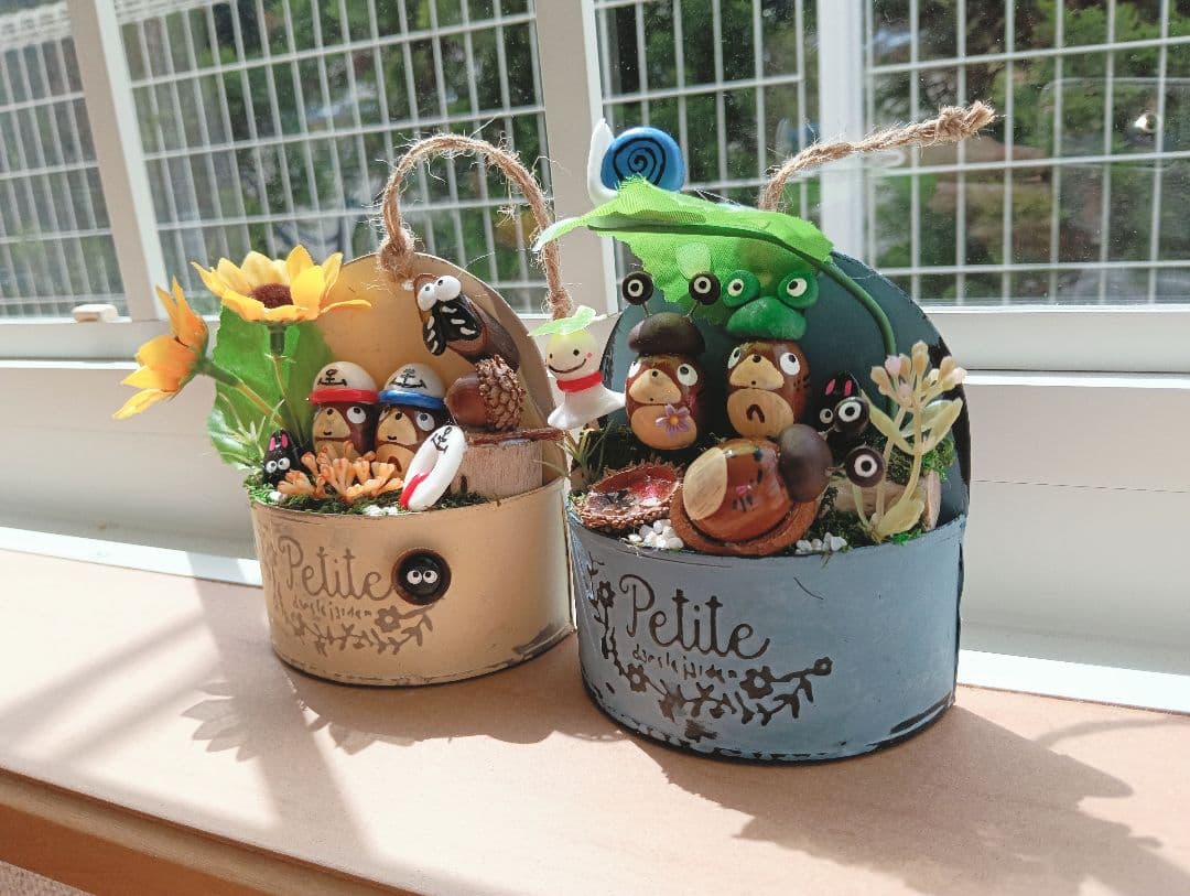 専用です！✾どんぐりアート　くまさん　リメ缶オブジェ壁掛け　リース✾