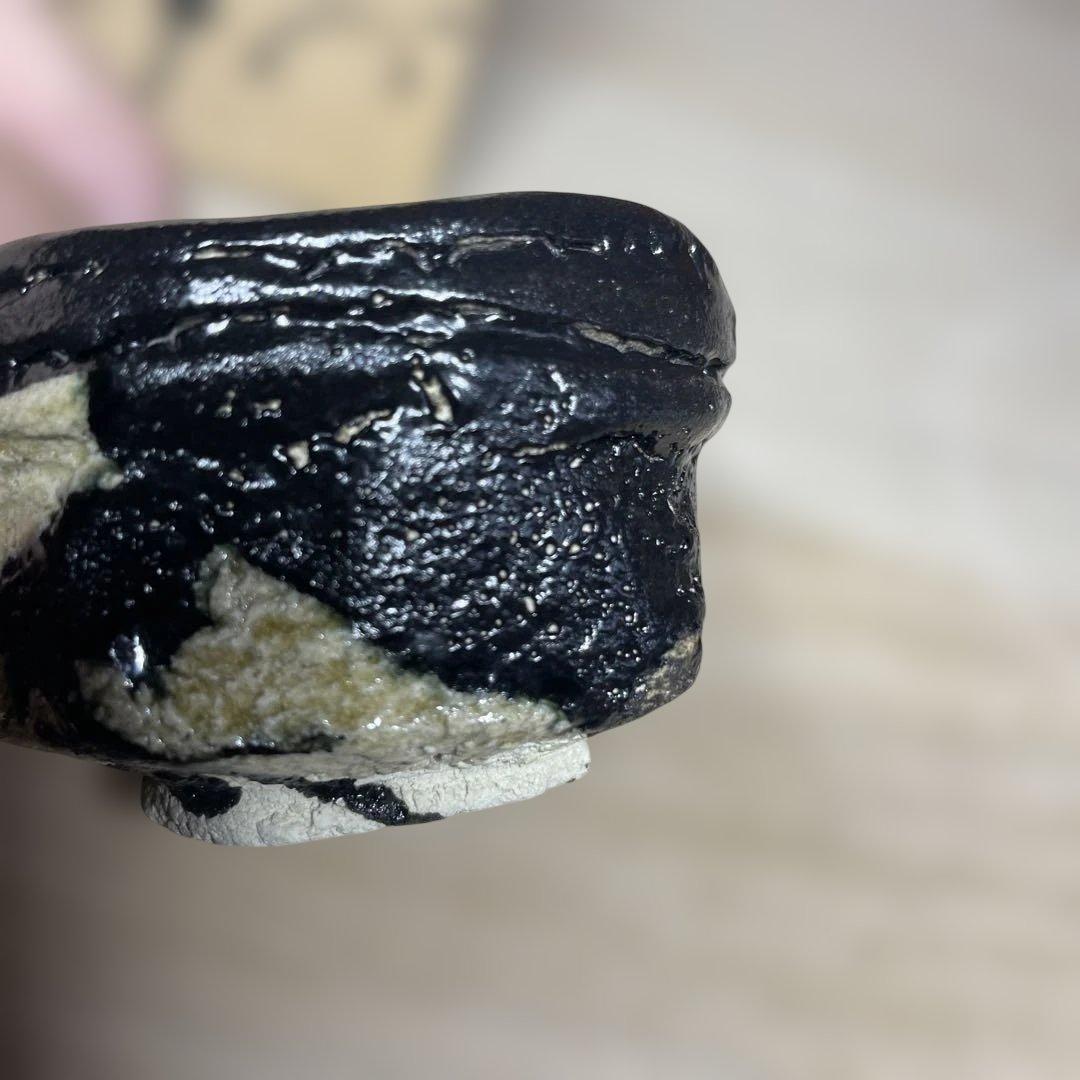 塚本治彦　黒おりべぐいのみ　共箱