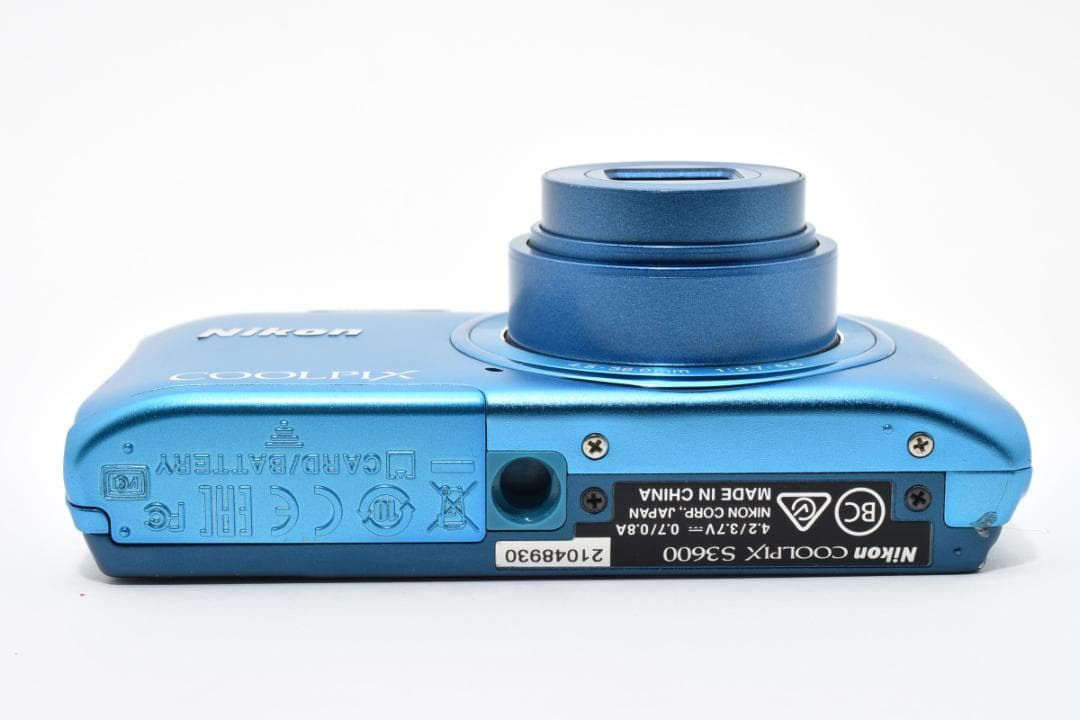 【美品】Nikon COOLPIX S3600 ブルー　動作確認済