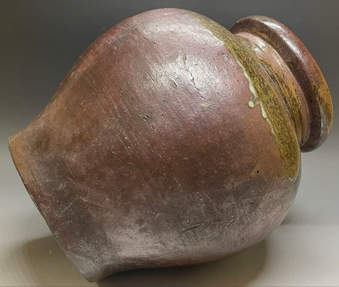 常滑焼　古常滑　灰釉　大壺　31cm h73