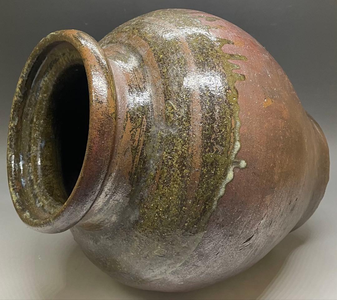 常滑焼　古常滑　灰釉　大壺　31cm h73