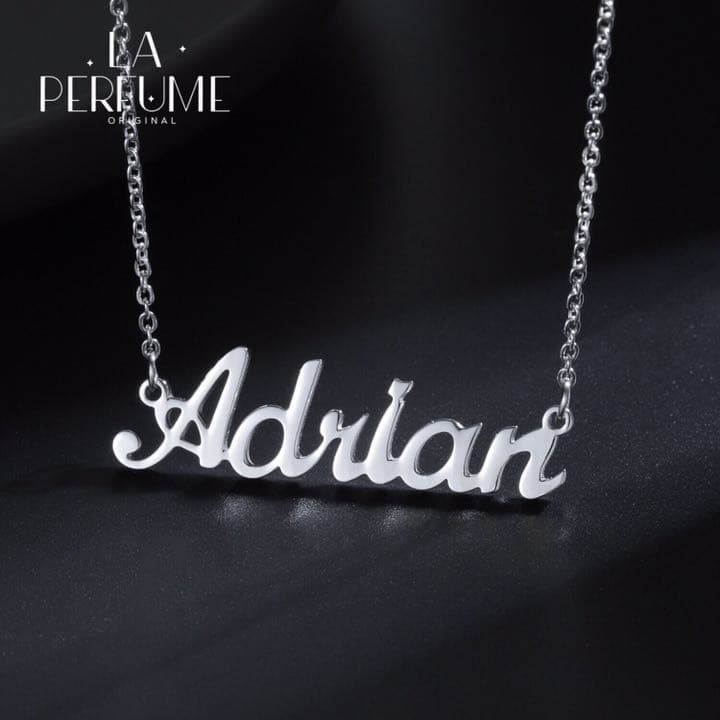 名入れ✨カスタムネックレス✨シンプルネームネックレス シルバー ハンドメイド