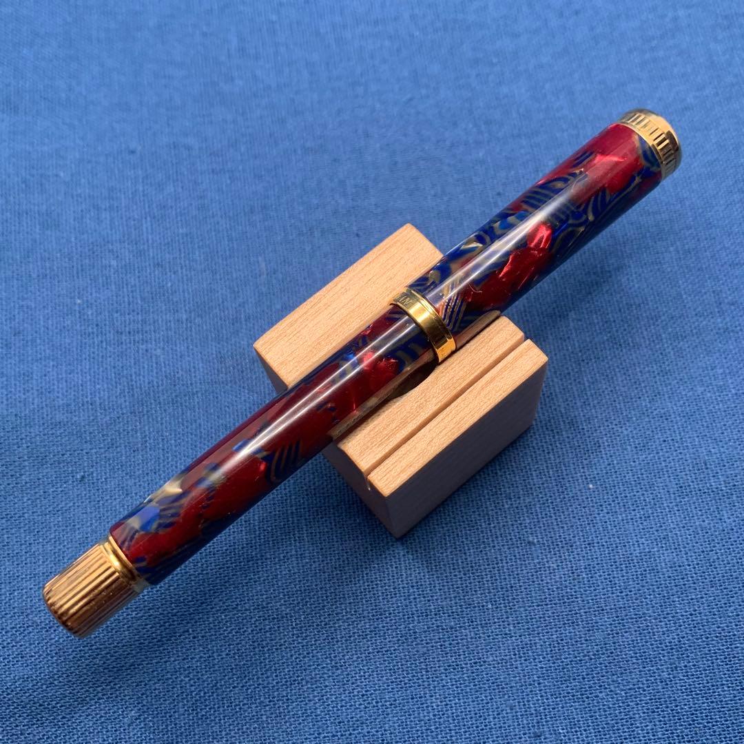 【傑作】ウォーターマン　レディアガサ 万年筆　18K F ルビーブルー