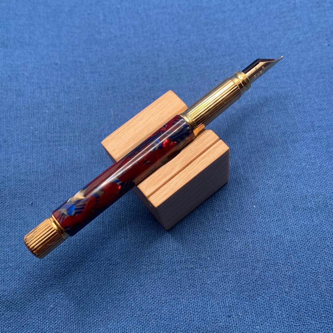 【傑作】ウォーターマン　レディアガサ 万年筆　18K F ルビーブルー