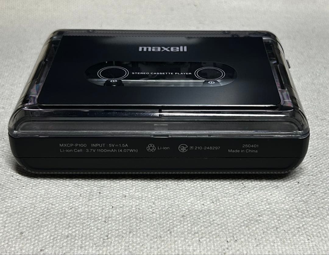 maxell MXCP-P100BK カセットプレーヤー